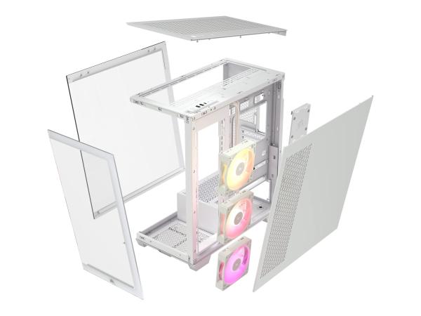 Corsair iCUE LINK 3500X RGB - Mid tower - E-ATX - Seitenteil mit Fenster (gehärtetes Glas)