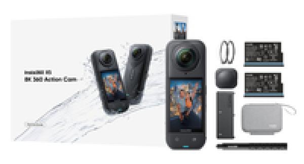 Insta360 X5 Essentials Bundle 8K Action-kamera - Camcorder - 3,3 cm