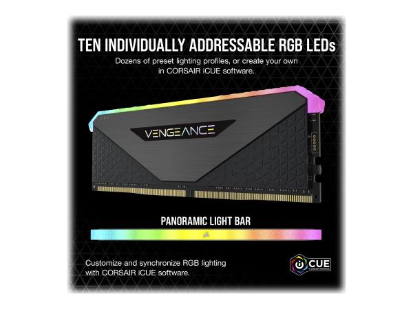 Corsair Vengeance RGB RT - DDR4 - Kit - 16 GB: 2 x 8 GB