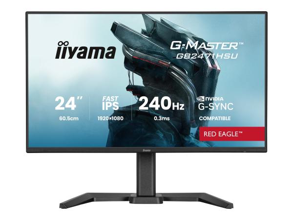 Iiyama G-MASTER Red Eagle GB2471HSU-B1 - LED-Monitor - Gaming - 60.5 cm (24")