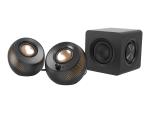 Creative Labs Creative Pebble X Plus - Lautsprechersystem - für PC - 2.1-Kanal - kabellos - Bluetooth - 15 Wa