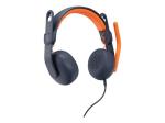 Logitech Zone Learn On-Ear Wired Headset for Learners, USB-A