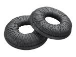 Poly Ohrpolster für drahtloses Headset - Kunstleder - Schwarz (Packung mit 2)
