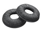 Poly Ohrpolster für drahtloses Headset - Kunstleder - Schwarz (Packung mit 2)