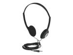 Manhattan Stereo On-Ear Headphones (3.5mm), Adjustable Split Headband, Foam Earpads, Speaker 80W max, Standard