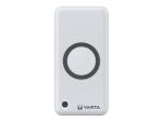 Varta Induktive Power Bank - 2-in-1 - Li-Pol - 20000 mAh - 74 Wh - 20 Watt - 3 A - PD, QC 3.0 - 3 Ausgabeansch