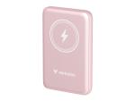Verbatim Charge 'n' Go - Induktive Power Bank - Magnethalterung - Li-Pol - 10000 mAh - 20 Watt - 2.4 A - Apple