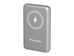Verbatim Charge 'n' Go - Induktive Power Bank - Magnethalterung - Li-Pol - 10000 mAh - 20 Watt - 2.4 A - Apple