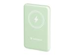 Verbatim Charge 'n' Go - Induktive Power Bank - Magnethalterung - Li-Pol - 5000 mAh - 20 Watt - 2.4 A - Apple 