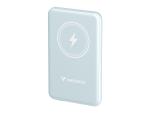 Verbatim Charge 'n' Go - Induktive Power Bank - Magnethalterung - Li-Pol - 5000 mAh - 20 Watt - 2.4 A - Apple 