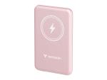 Verbatim Charge 'n' Go - Induktive Power Bank - Magnethalterung - Li-Pol - 5000 mAh - 20 Watt - 2.4 A - Apple 