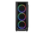 Sharkoon TK5M RGB - ATX Case - Seitenteil mit Fenster (gehärtetes Glas)