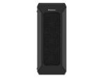 natec Gehäuse Irid 505f mit Sichtfenster schwarz - Midi/Minitower - ATX