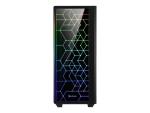 Sharkoon RGB LIT 100 - Tower - ATX - Seitenteil mit Fenster (gehärtetes Glas)