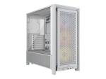 Corsair FRAME 4000D RS ARGB - Midi-Tower Gaming - E-ATX - Seitenteil mit Fenster (gehärtetes Glas)