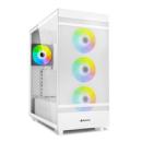 Sharkoon REBEL C50 RGB ATX - Full Tower - PC - Weiß - ATX - micro ATX - Mini-ITX - Metall - Gehärtetes Glas 