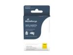 MEDIARANGE Laminiert - permanenter Klebstoff - Schwarz auf Gelb - Rolle (1,2 cm x 8 m)