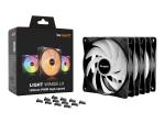 Be Quiet! Light Wings LX - Gehäuselüfter - PWM High-Speed - 120 mm - Schwarz (Packung mit 3)