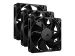 Corsair RS120 - Gehäuselüfter - 120 mm - Schwarz (Packung mit 3)