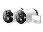 TP-LINK Tapo C420S2 V1 - 2 x Tapo C420 Kameras + Tapo H200 Hub - Netzwerk-Überwachungskamera - Innenbereich, 