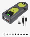 Inateck Barcodescanner 42 green[BCST-42_green] - Barcode-Scanner - Bluetooth 5