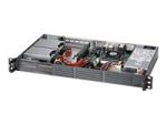 Supermicro SC504 203B - Rack-Montage 1U - Mini-ITX