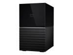 WD My Book Duo WDBFBE0160JBK - Festplatten-Array - 16 TB - 2 Schächte - HDD 8 TB x 2 - USB 3.1 (extern)