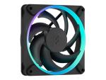 Fractal Design Momentum 12 RGB - Gehäuselüfter - 120 mm - Schwarz (Packung mit 3)