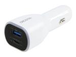 Dicota Universal PRO - Auto-Netzteil - 100 Watt - 5 A - QC 3.0 - 2 Ausgabeanschlussstellen (USB Typ A, 24 pin 