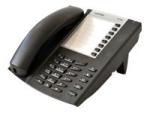 Mitel 6710a - Telefon mit Schnur - holzkohlefarben