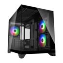Cougar Gehäuse Mini-Tower FV150 ARGB Schwarz - Midi/Minitower - ATX
