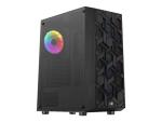 AEROCOOL ADVANCED TECHNOLOGIES AeroCool Hive FRGB - Mid tower - ATX - Seitenteil mit Fenster (gehärtetes Glas